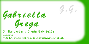 gabriella grega business card